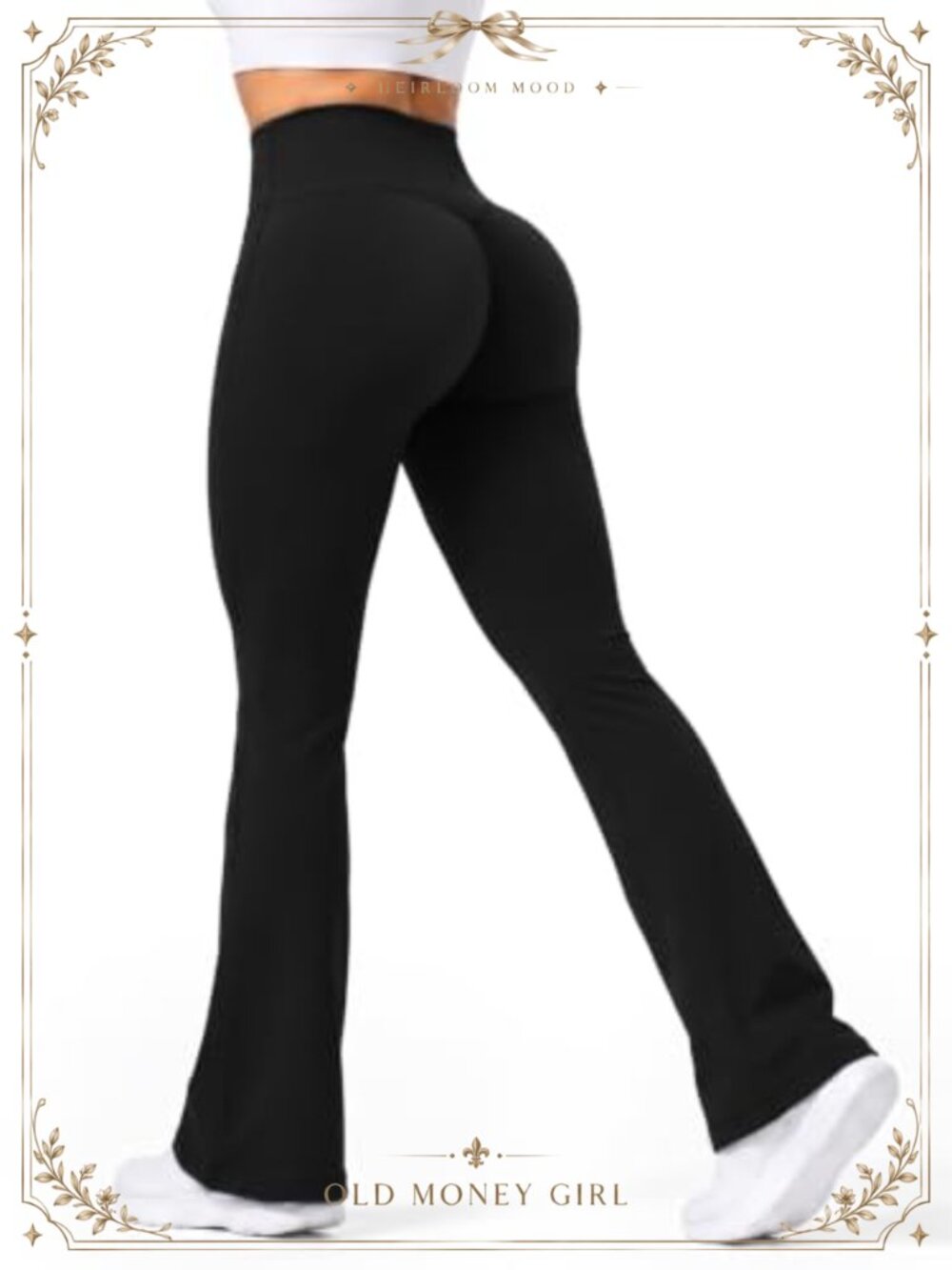 Sunzfly Mini Flare Leggings High Rise Tummy Control Yoga Pants